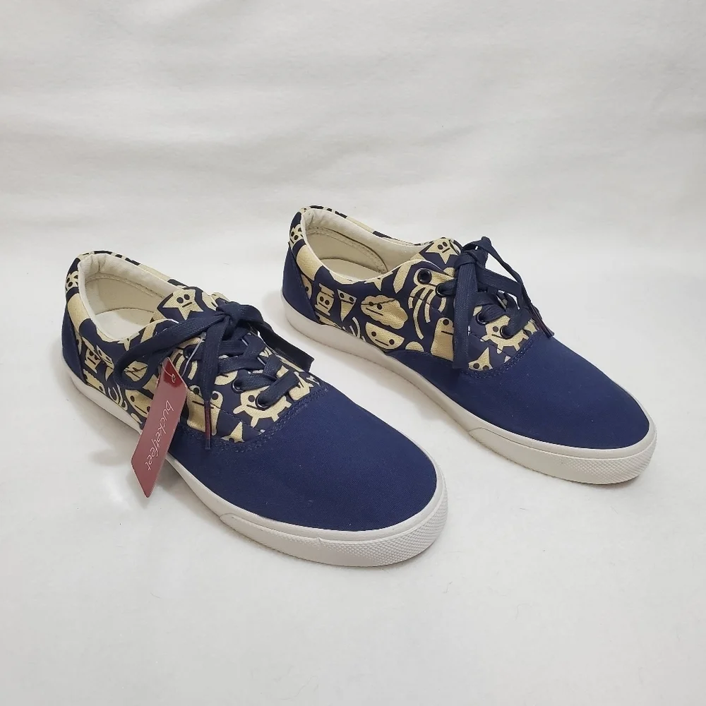 NWT Bucketfeet Shapes With Faces Low Rise Sneakers